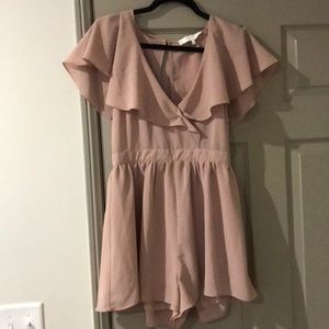 Blush flowy romper